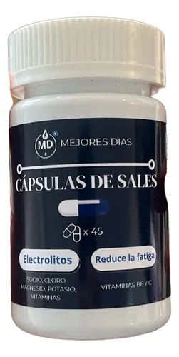 Cápsulas Electrolitos Y Sal . Mejores Dias. 45 Uds
