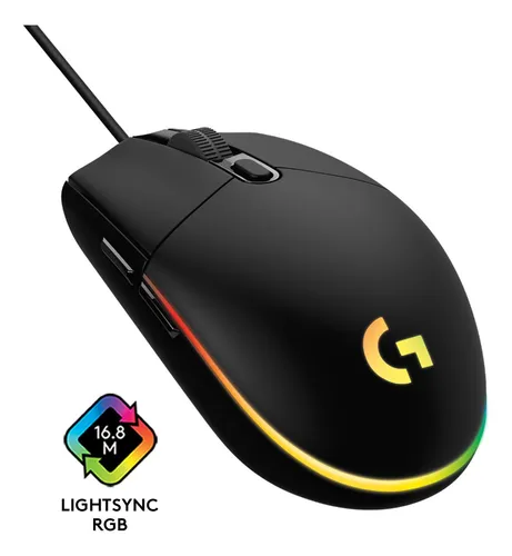 Mouse Gamer Logitech New G203 Lightsync Rgb Color Negro